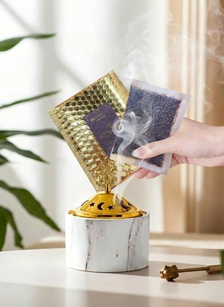 أود أل سعود بخور عود مسك 80 جرام، رائحة غنية، ينقي الروح، مناسب للحفلات والصلوات - Image 3